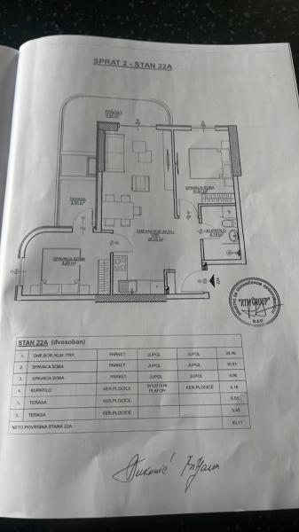  Prodaja, stan u izgradnji 65 m2 180000 e